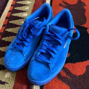 Puma suede blue size 6.5 (24.5cm)